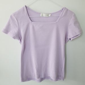 Lilac fine knit tshirt